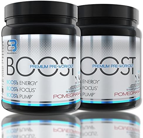 EB Pharma Boost Pre Workout Supplement with BCAAS, Creatine, Nitric Oxide, Beta Alanine, and More!