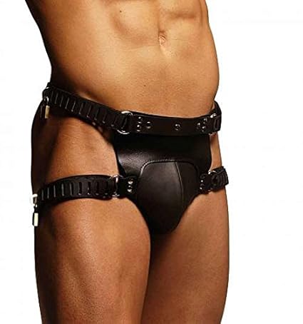 Strict Leather Locking Male Chastity Belt