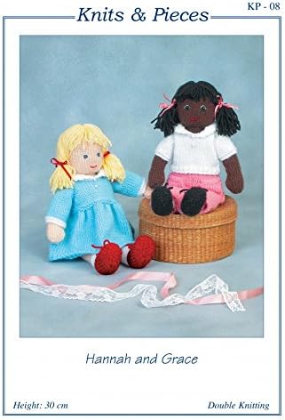 Sandra Polley Hannah &amp; Grace Doll Toys Knitting Pattern KP08 DK