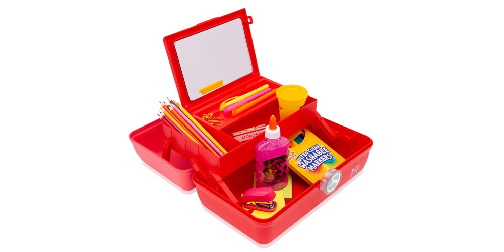 Caboodles Twilight Disco - On-The-go Girl Costmetic Organizer Make-up & Accessory Carry Case, Turquoise Sparkle/Mint: Health & Personal Care