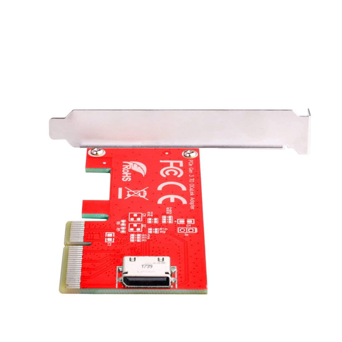 ChenYang CY PCI-E 3.0 Express 4.0 x4 to Oculink Internal SFF-8611 SFF-8612 Host Adapter for PCIe SSD with Bracket