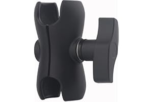 1.5" Double Socket Short Arm, Compatible with RAM C Size 1.5" Ball Components | 38mm Ball Accessories | Fits Fish Finders, GP