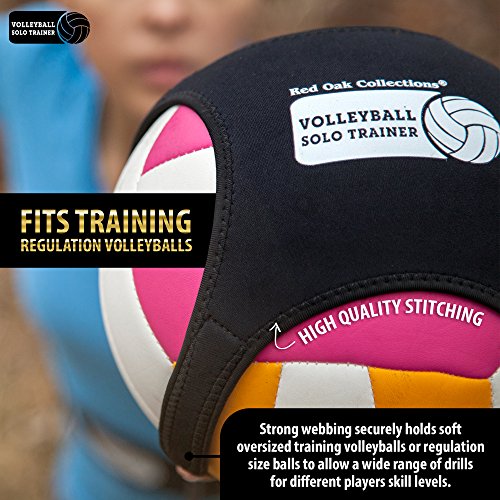 Red Oak Collections Indoor Outdoor Volleyball Training Tether: Practice Trainer Rebounder Equipment Gear Aids Serving Spike & Setting Skills for Kids High School Junior Pro & Beach Players - Thumbnail 7