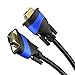 KabelDirekt – 20ft – VGA cable for maximum video quality thanks to high-purity copper conductors (Full HD, connects computers to screens/projectors, 15-pin D-Sub, monitor cable, black)