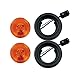 Leading Edge Lighting CL-22120-A2K Pair of LED Round Amber Clearance/Side Marker Light Kit with Light Grommet & Wire Pigtail Truck Trailer RV, 2