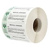 Generic Medical Cannabis Strain Labels - State Compliant Medical Marijuana, Pot Labels (1000 Labels per roll)