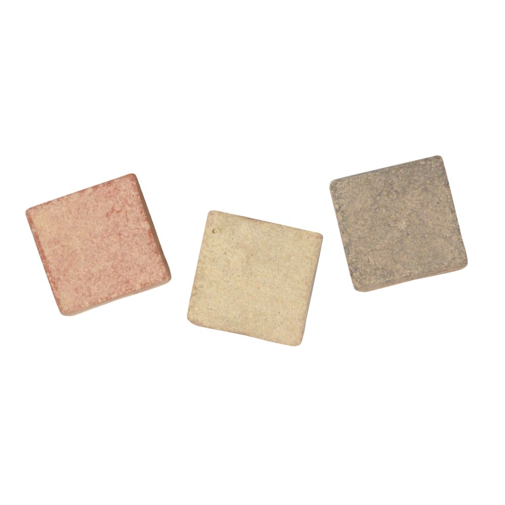 Rayher Unglazed Ceramic Mosaic Tiles with Matt Surface for Arts and Crafts, Squares in the Size 1x1cm, natural colours, 800g, 1453231