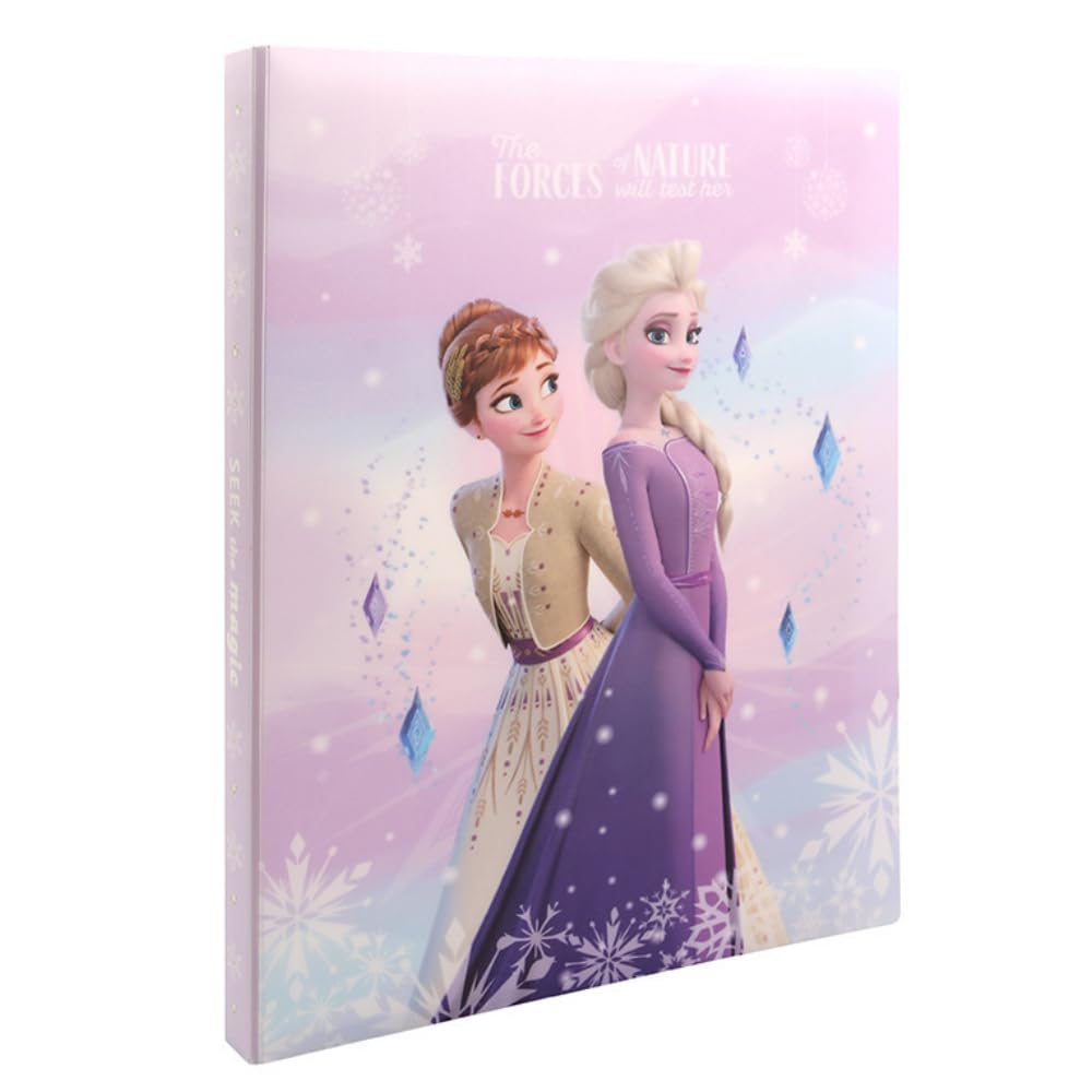 FASHION YO A4 Elsa Display Book Folder 30 Pockets Presentation Project Book Document Folder with Plastic SleevesLightweight Wallets for Document Office School Organization for Kids Adults (Elsa)