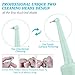Plaque Remover for Teeth Cleaning Kit, Alitake Ultrasonic Tooth Cleaner Electric Dental Calculus Remover with Oral Mirror, LED Light and Replaceable Cleaning Heads (Blue)