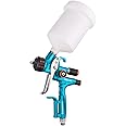 PORPHIS Paint Spray Gun PRD-717 VS Type with Split Nozzle 1.3mm Automotive Refinishing Spray Gun, Blue