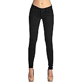 2LUV Women's Stretchy 5 Pocket Skinny Super Comfy Uniform Pants Back to School Junior Clothing Apparel Black 11
