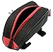 Allnice 12654 1L Outdoor Mountain Bicycle Cycling Frame Front Top PVC Tube Bag Bike Pouch (Black+Red)