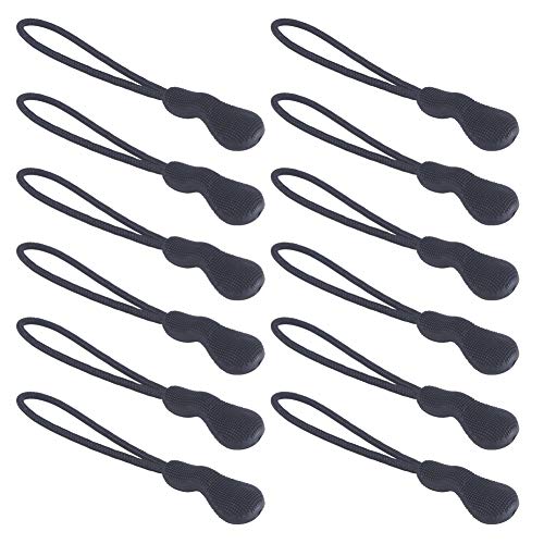 Z Zicome Zipper Pulls for Backpacks, Luggage and Jackets, Set of 12, Black - Thumbnail 3