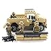 Desert Army Pickup Truck and US Marines - Military Building Block Toy