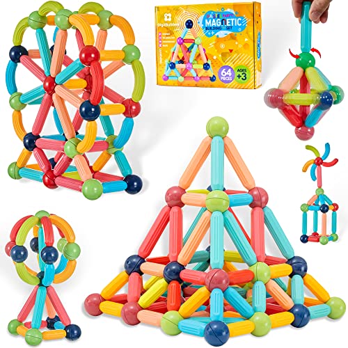 BrainSpark 64PCS DigitBuilders, Fun & Educational Building