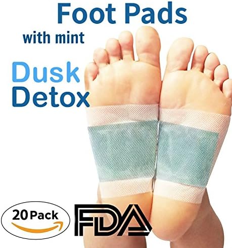 Foot Pads by Dusk Detox Relief Patch, Aromatherapy, Natural and Organic ,Remove Toxins, Foot and Body Pad, Sleep Aid, Relaxation, 20 Pieces,10 Nights