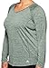 RBX Active Women's Plus Size Long Sleeve Workout V-Neck T-Shirt Green 2X