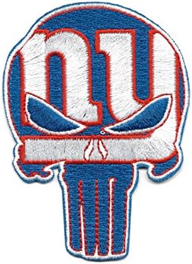 Giants Punisher Skull Embroidered Patch - Iron On
