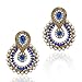 Traditional Ethnic Indian Traditional Stone Jewelry Earring Blue b332b