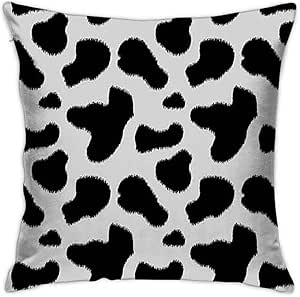 18in*18in Estampado de vaca Patrón de piel de vaca con manchas Vida en