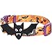Blueberry Pet 2019 New 8 Patterns Halloween Night Bats Designer Adjustable Dog Collar with Detachable Decoration, Medium, Neck 14.5″-20″thumb 4