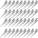 Hicarer 1.75 Inches Single Prong Curl Clips Silver Section Clips Metal Alligator Hair Pins Clips for Hair Extensions (100 Pack)