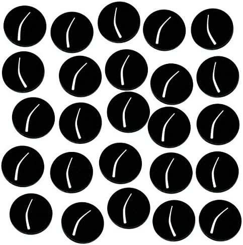 Litko Paper Miniature Bases 20Mm Circle 3Mm Black (25)