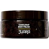 JUARA Candlenut Body Polish - 2-in-1 Exfoliating Body Scrub with Candlenut Oil, Rice Bran & Walnut Shell - Moisturizing Body Exfoliator, No Water Needed, Indonesian Jamu, (7.5 ounce)