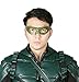 xcoser Arrow Oliver Eye Mask Props for Halloween Costume Green