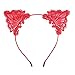 Lucky God 8Pcs Women Lovely Fashion Lace Cat Ears Headband Hair Accessories