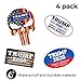 4Pcs Donald Trump 2024 President Election Patriotic Bumper Sticker Car Auto Decal Keep America Great Again/Make Liberals Cry Again