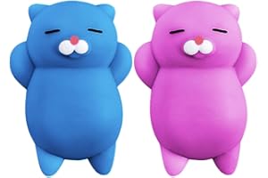 Nutty Toys Squishy Cat Set - 2" Soft Silicone Kawaii Kitties, Top Stress Relief Toy 2025 Unique Gifts for Teens Kids Women Men Adults Best Teenage Girls Teen Boy Tween Christmas Stocking Stuffers Idea