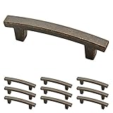 Franklin Brass P29519K-WCN-B Warm Chestnut 3-Inch Pierce Kitchen or Furniture Cabinet Hardware Drawer Handle Pull, 10 pack