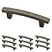 Franklin Brass P29519K-WCN-B Warm Chestnut 3-Inch Pierce Kitchen or Furniture Cabinet Hardware Drawer Handle Pull, 10 pack