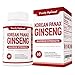 Premium Korean Red Panax Ginseng Capsules 1200mg (Veg Caps, Non-GMO) - Max Strength Root Powder w/Ginsenosides - Energy, Endurance, Mental Health & Immune Support for Men and Women - 30 Day Supply