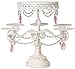 White and Pink Beaded Multi Cake Stand