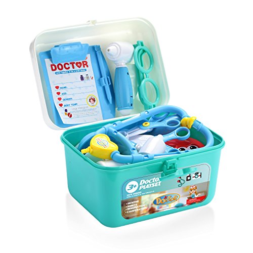 image for Semaco Kids Toys Doctor Kit with 35 Pieces Dentist's Equipment, Durabl