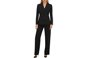 Women's Pantsuit 2 Piece Set Dressy Pant Suits Business Professional Ladies Suits Blazer Set for Work Formal Office Outfits