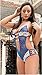 Women's Sexy Deep V Halter Lingerie Lace Babydoll Sexy Tight Bodysuit One Piece (Blue)