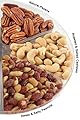Broadway Basketeer's Gourmet Food Fresh Nuts Tray 6 Section Assortment Round Holiday Gift Basket