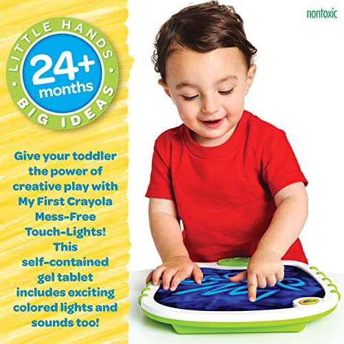 Crayola Toddler Touch Lights, Musical Doodle Board, Sensory Toys for