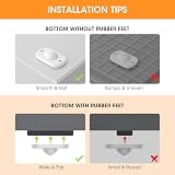 AIEVE 8 Pack Self-Adhesive Mini Caster Wheels 360° Swivel for Small Kitchen view 6