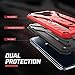 Zizo STATIC Series compatible with Samsung Galaxy S7 Case Military Grade Drop Tested with Built In Kickstand RED BLACK