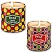 Scented Candles 2 x 7-Ounce Vegan Natural Soy Wax Tin Candle for Birthday Gift, Christmas and Holiday