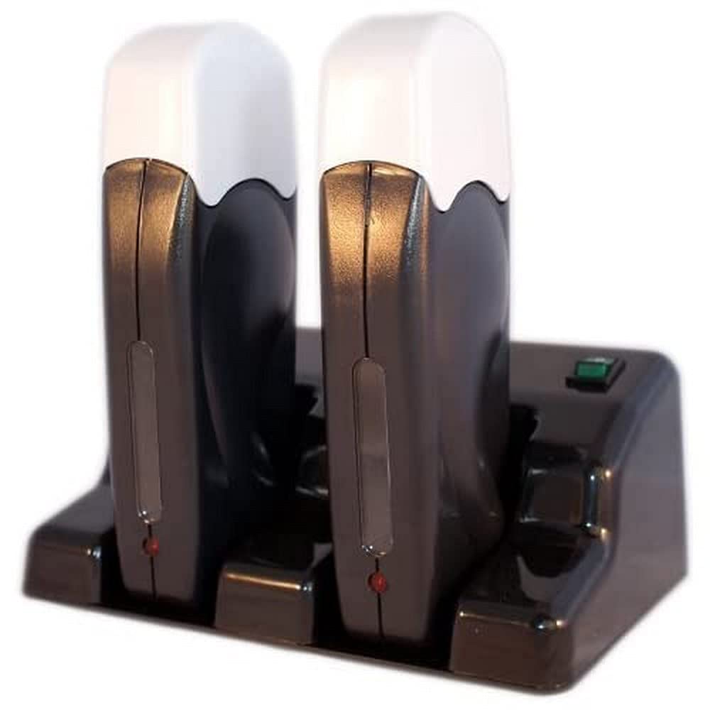 EpilWax 2 Wax Heaters for 100 ml Roll-Ons With Base - Black Style Series - Wax Warmer Devices for Melting Wax Refill Cartridges (Duo, Black)