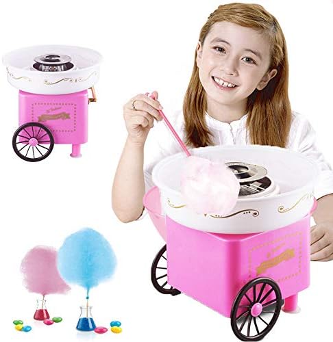 Turefans Máquina de algodón de azúcar, Mini, 500W, Estilo Retro,Rosa: Amazon.es: Hogar