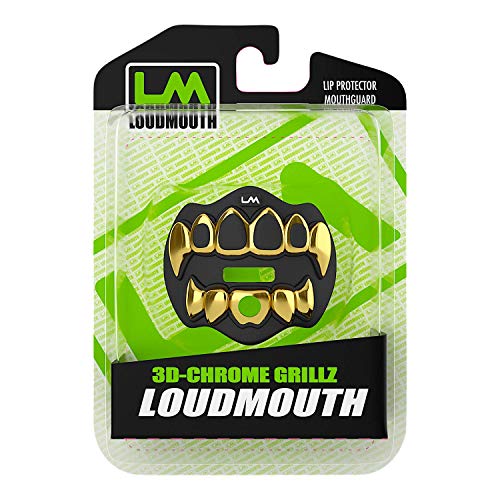 Loudmouth Football Mouth Guard 3D Chrome Grillz Adult & Youth Mouth