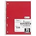 Mead Spiral Notebook, College Ruled, 1 Subject, 70 Sheets, 8 x 10.5 Inches, Assorted Colors (05512)