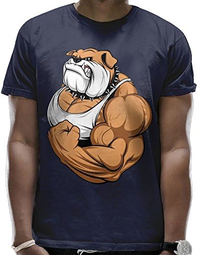Whwaiagai Shar Pei Man Combed Round Neck Short Sleeve T-Shirts Casual Shirts