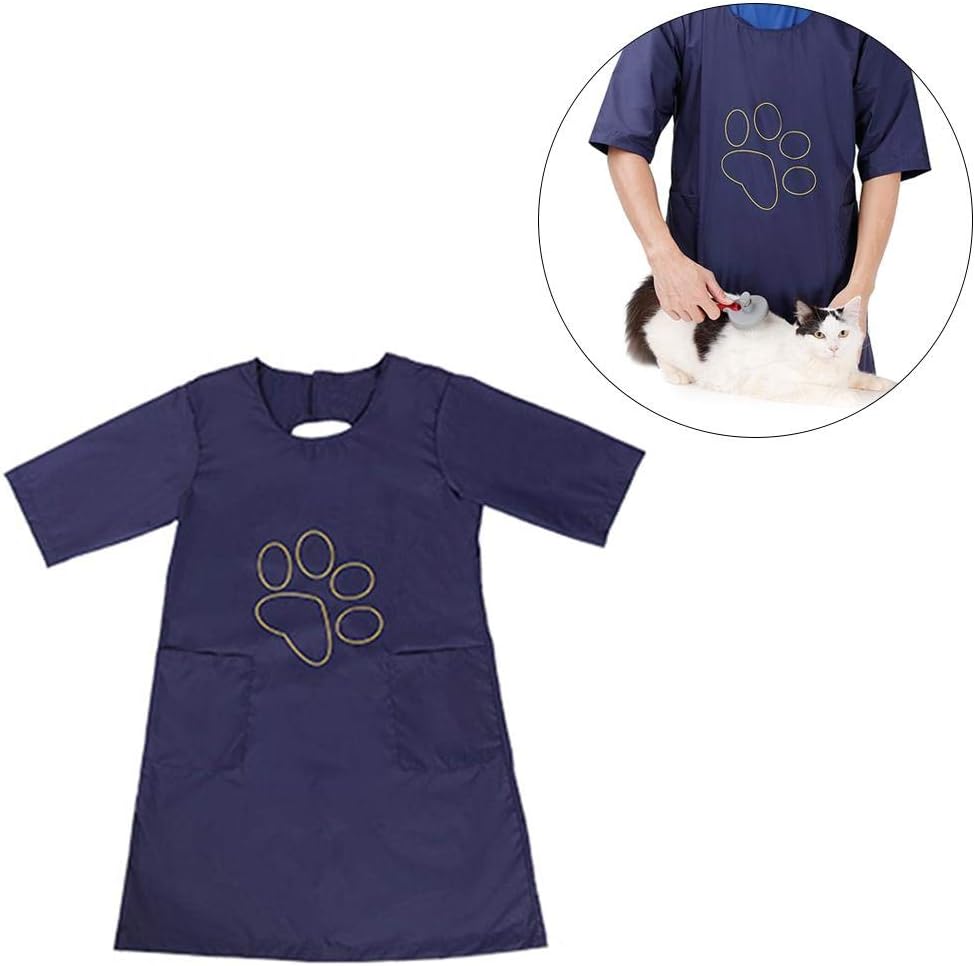 sweetyhomes Pet Grooming Apron, Pet Grooming Smock Pet Shop